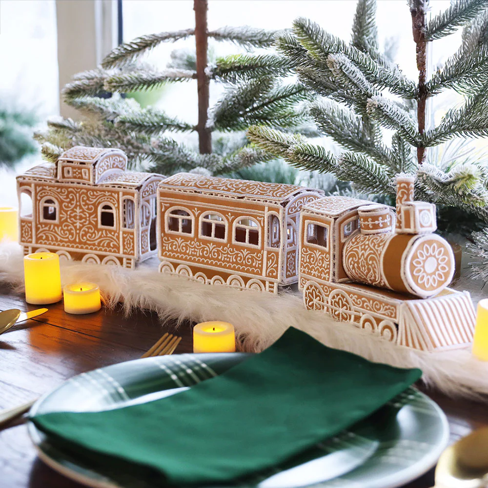 3D Christmas Gingerbread Train Car (In-the-Hoop) - Image 11