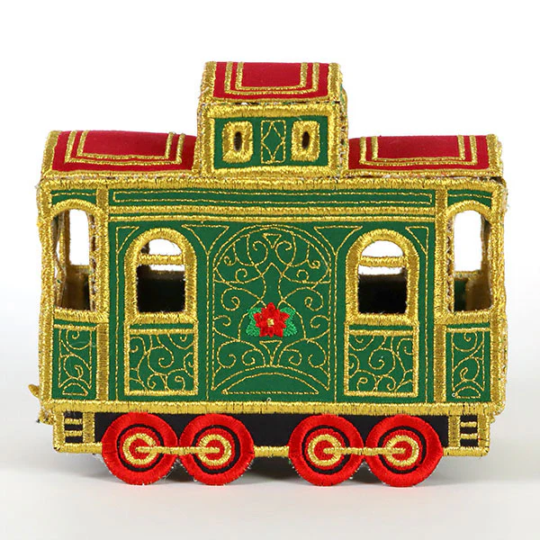 3D Christmas Train Caboose (In-the-Hoop) - Image 14