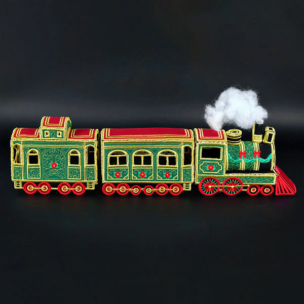 3D Christmas Train Caboose (In-the-Hoop) - Image 15