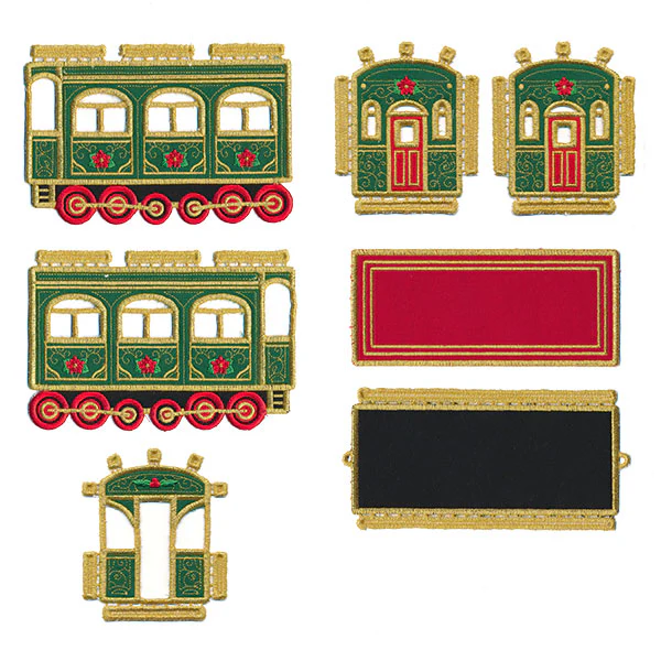 3D Christmas Train Car (In-the-Hoop) - Image 10