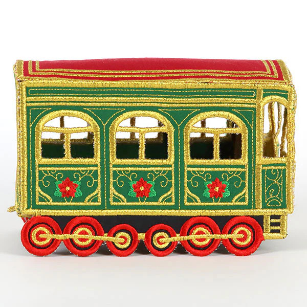 3D Christmas Train Car (In-the-Hoop) - Image 14