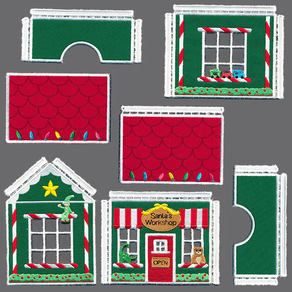 3D Christmas Village - Santa's Workshop (In-the-Hoop) - Image 2