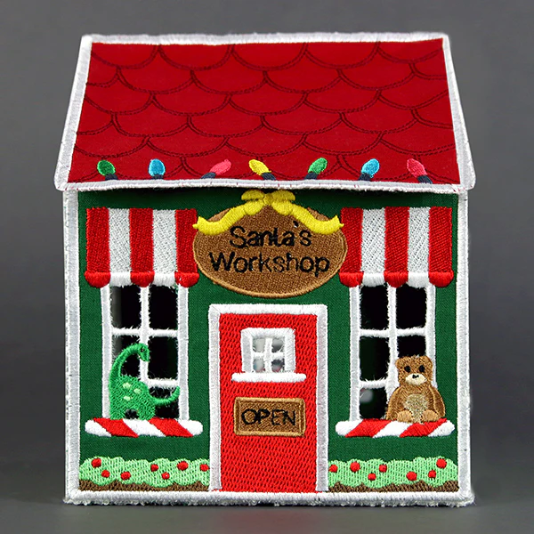 3D Christmas Village - Santa's Workshop (In-the-Hoop) - Image 3