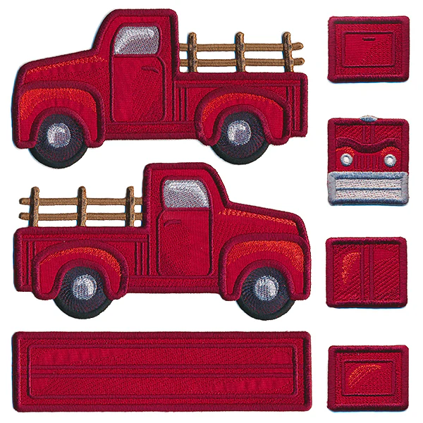 3D Classic Retro Truck (In-the-Hoop) - Image 6