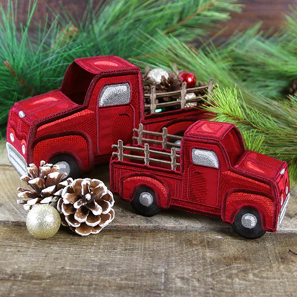 3D Classic Retro Truck (In-the-Hoop) - Image 7