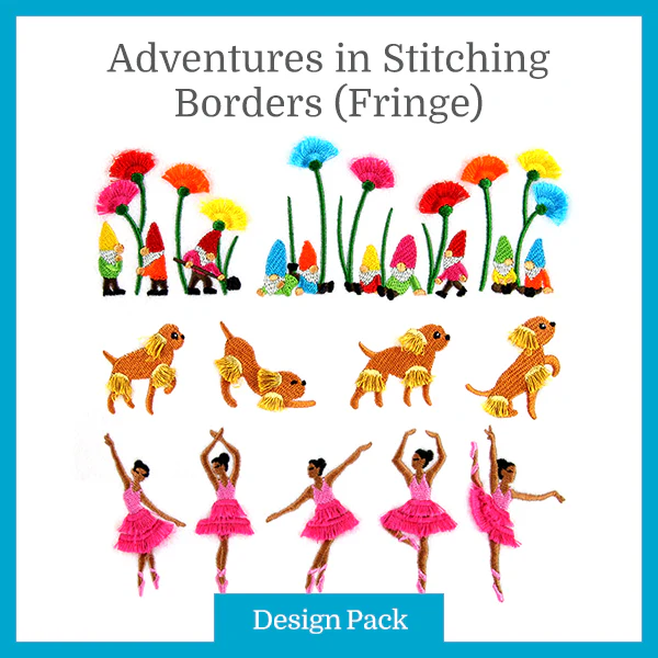 A Adventures in Stitching Borders (Fringe) Design Pack - Image 2