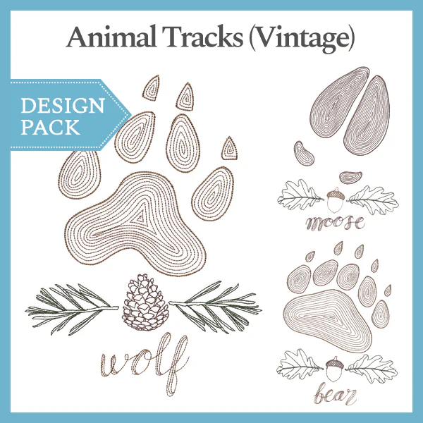 A Animal Tracks (Vintage) Design Pack - Image 3