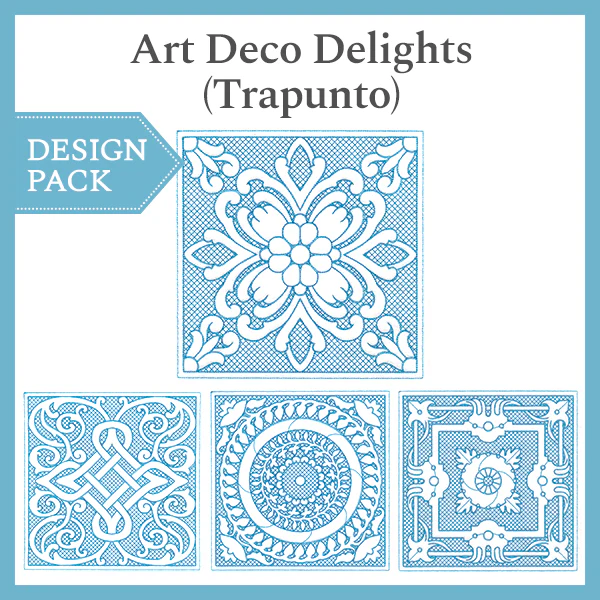 A Art Deco Delights (Trapunto) Design Pack