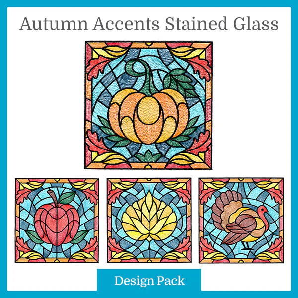 A Autumn Accents Stained Glass Design Pack - Image 2