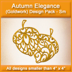 A Autumn Elegance (Goldwork) Design Pack - Image 5