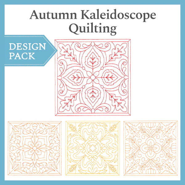A Autumn Kaleidoscope Quilting Design Pack - Image 5