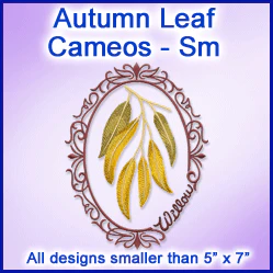 A Autumn Leaf Cameos Design Pack - Image 3