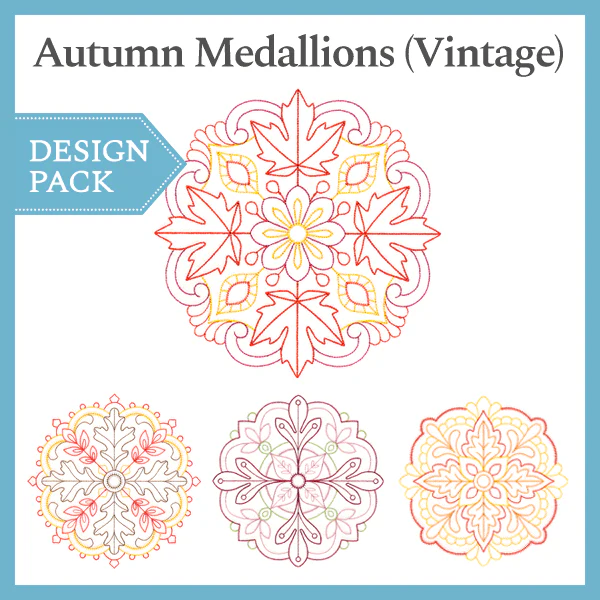 A Autumn Medallions (Vintage) Design Pack - Image 3