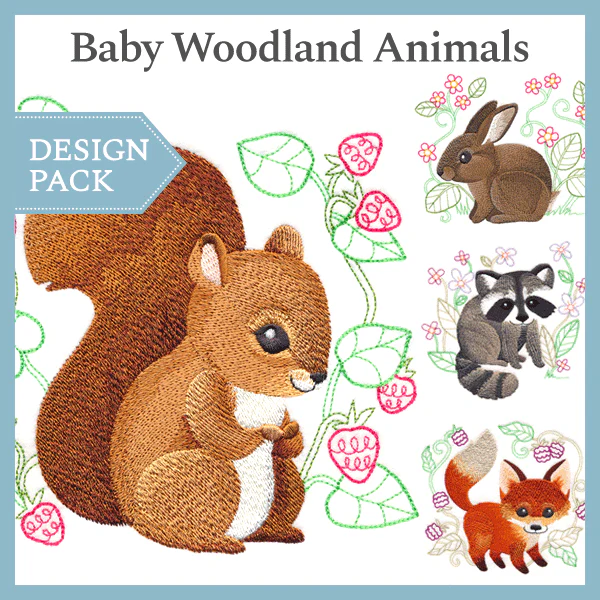 A Baby Woodland Animals Design Pack - Image 3