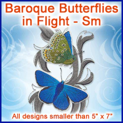 A Baroque Butterflies in Flight Design Pack - Image 4
