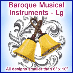 A Baroque Musical Instruments Design Pack - Image 2