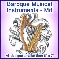 A Baroque Musical Instruments Design Pack - Image 3