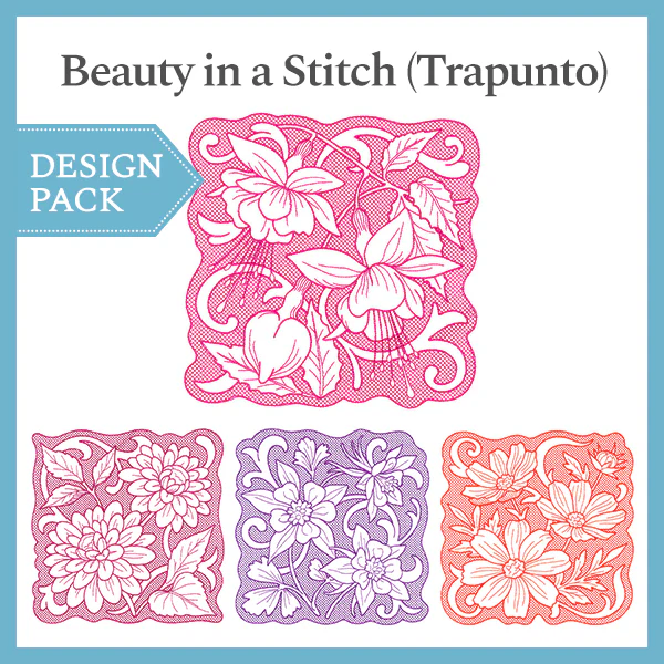 A Beauty in a Stitch (Trapunto) Design Pack - Image 3