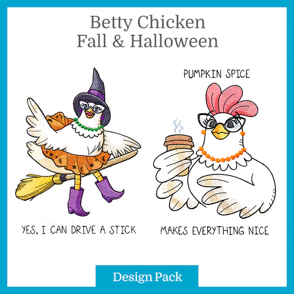 A Betty Chicken Fall & Halloween Design Pack - Image 3