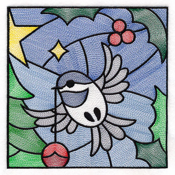 A Birds at Christmas Tree Scene Square 2 - Image 3