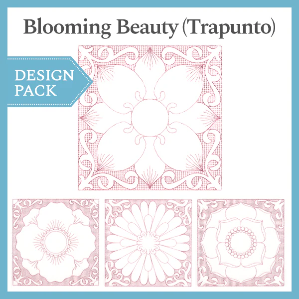 A Blooming Beauty (Trapunto) Design Pack - Image 4