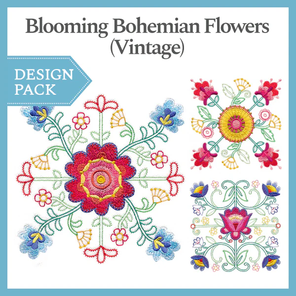 A Blooming Bohemian Flowers (Vintage) Design Pack - Image 3