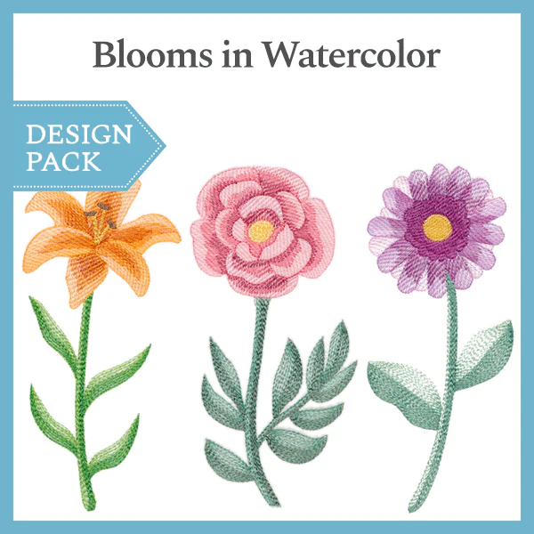 A Blooms in Watercolor Design Pack - Image 2
