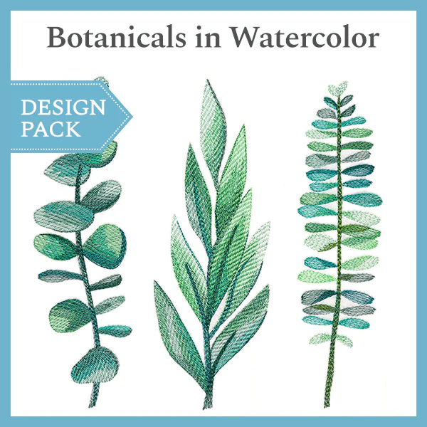 A Botanicals in Watercolor Design Pack - Image 2