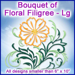 A Bouquet of Floral Filigree Design Pack - Image 3
