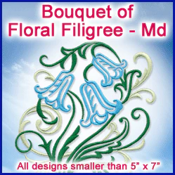 A Bouquet of Floral Filigree Design Pack - Image 4
