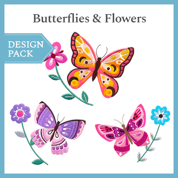 A Butterflies & Flowers Design Pack - Image 2