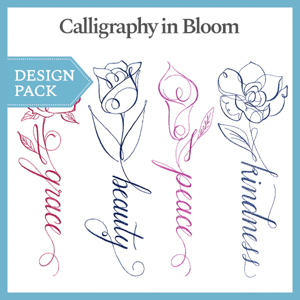 A Calligraphy in Bloom Design Pack - Image 5