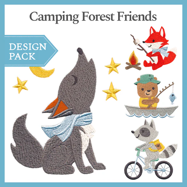 A Camping Forest Friends Design Pack - Image 4