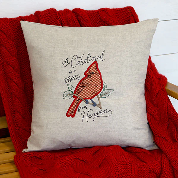 A Cardinal is a Visitor from Heaven (Applique) - Image 4