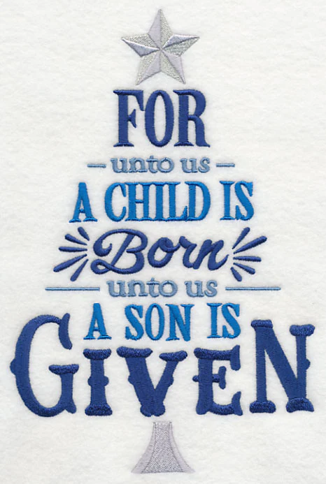 A Child Is Born Christmas Tree