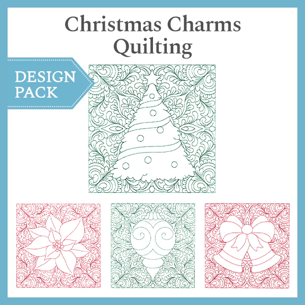 A Christmas Charms Quilting Design Pack - Image 5