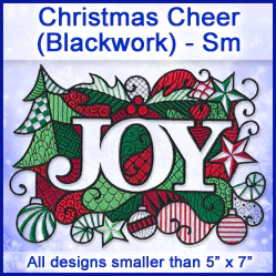 A Christmas Cheer (Blackwork) Design Pack - Image 4