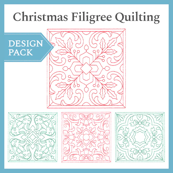 A Christmas Filigree Quilting Design Pack - Image 5