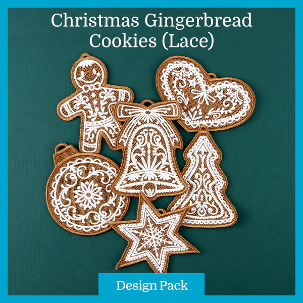 A Christmas Gingerbread Cookie (Lace) Design Pack - Image 2