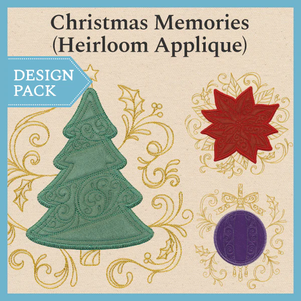 A Christmas Memories (Heirloom Applique) Design Pack - Image 3
