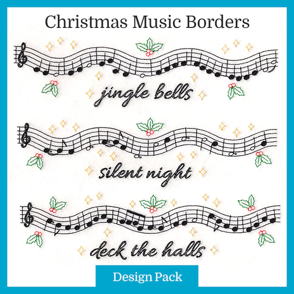 A Christmas Music Borders Design Pack - Image 5