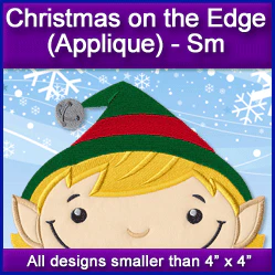 A Christmas on the Edge (Applique) Design Pack - Image 3