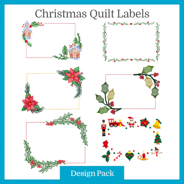 A Christmas Quilt Labels Design Pack - Image 4