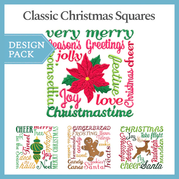 A Classic Christmas Squares Design Pack - Image 4
