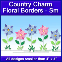 A Country Charm Floral Borders Design Pack - Image 5