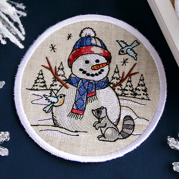 A Country Snowman Coasters (In-the-Hoop) Design Pack - Image 18