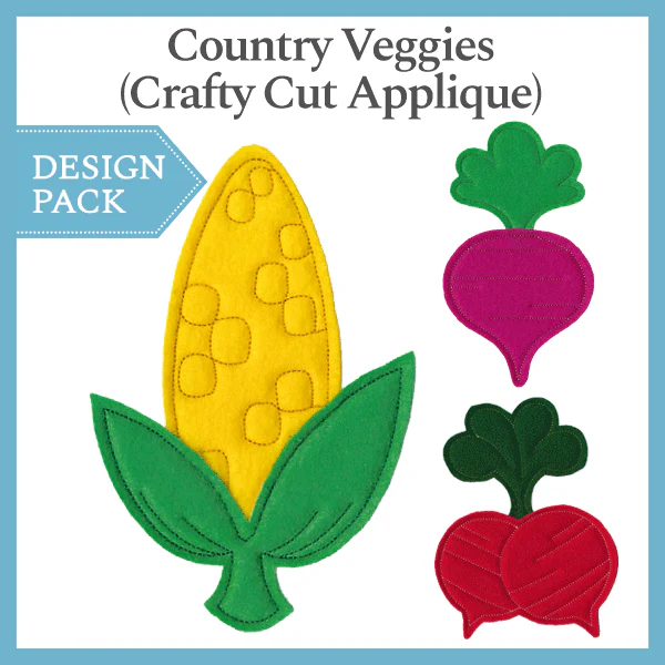 A Country Veggies (Crafty Cut Applique) Design Pack - Image 3