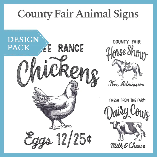A County Fair Animal Signs Design Pack - Image 4