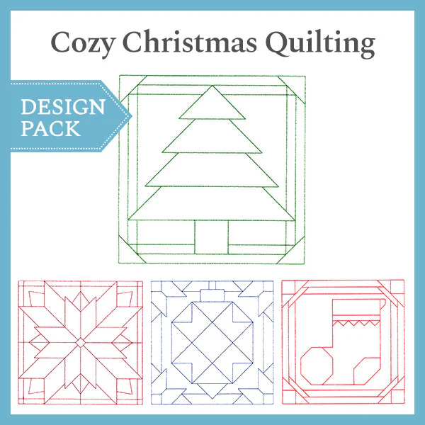 A Cozy Christmas Quilting Design Pack - Image 3