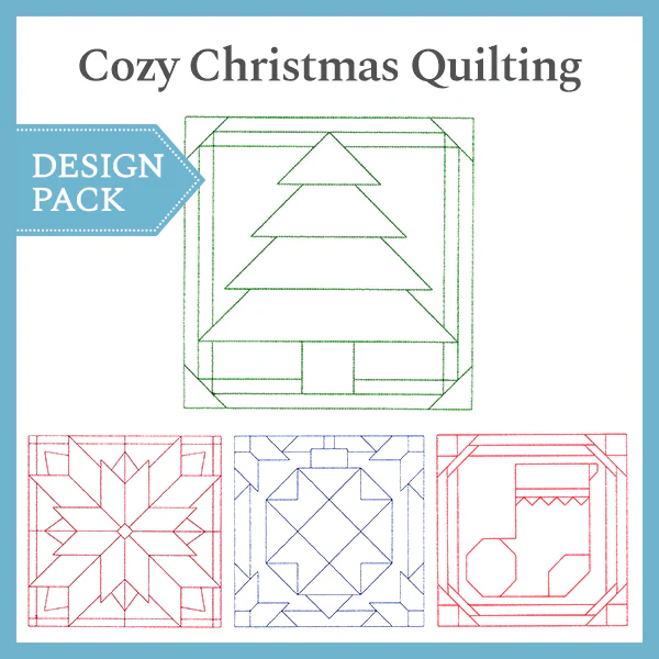 A Cozy Christmas Quilting Design Pack - Image 6